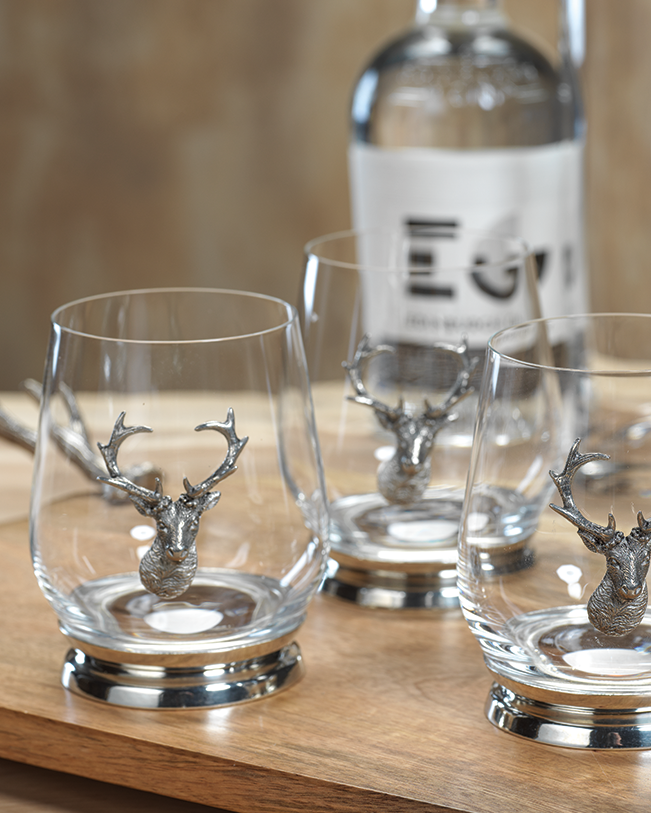 Vaso St. Anton de Vidrio y Peltre