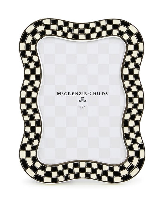 Wavy Check Silver Plated 5"x 7" Frame