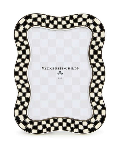 Wavy Check Silver Plated 5"x 7" Frame