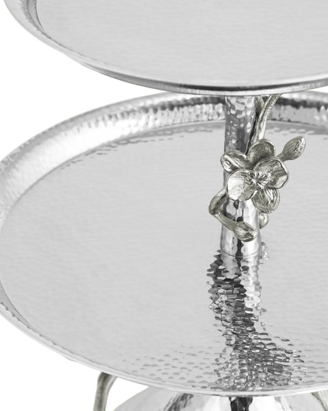 White Orchid Torre para Postres de 2 Niveles