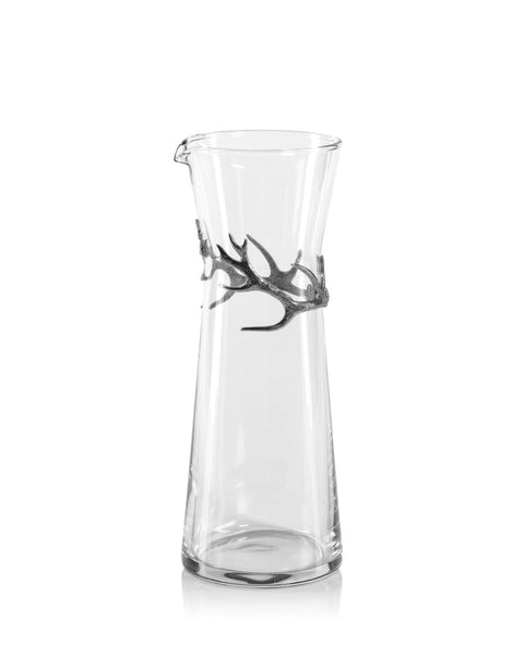 Garrafa Davos de vidrio con asta de peltre