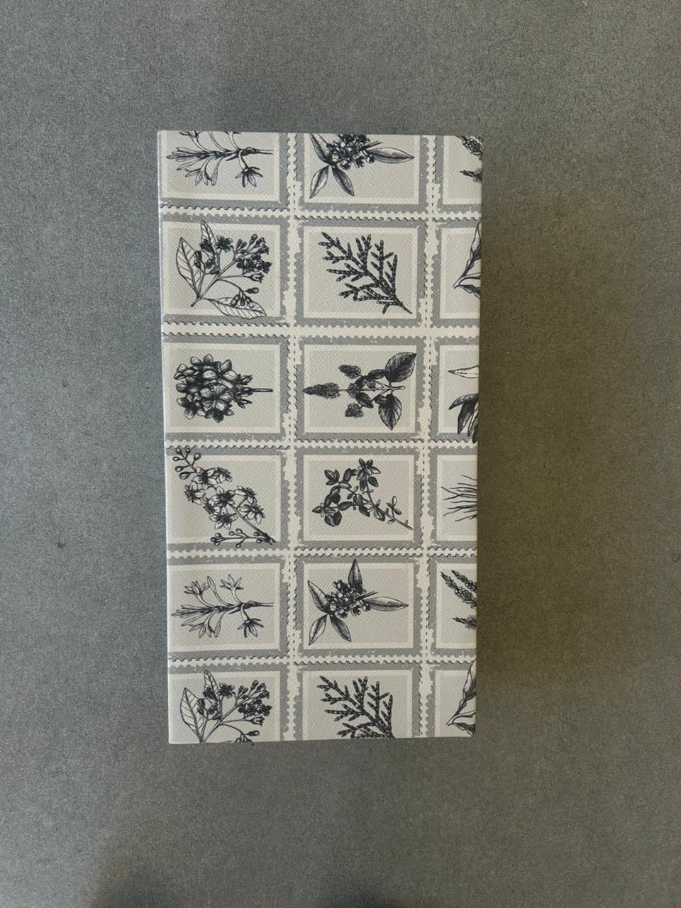 Caja de Té 8 Divisiones Herbolaria Gris