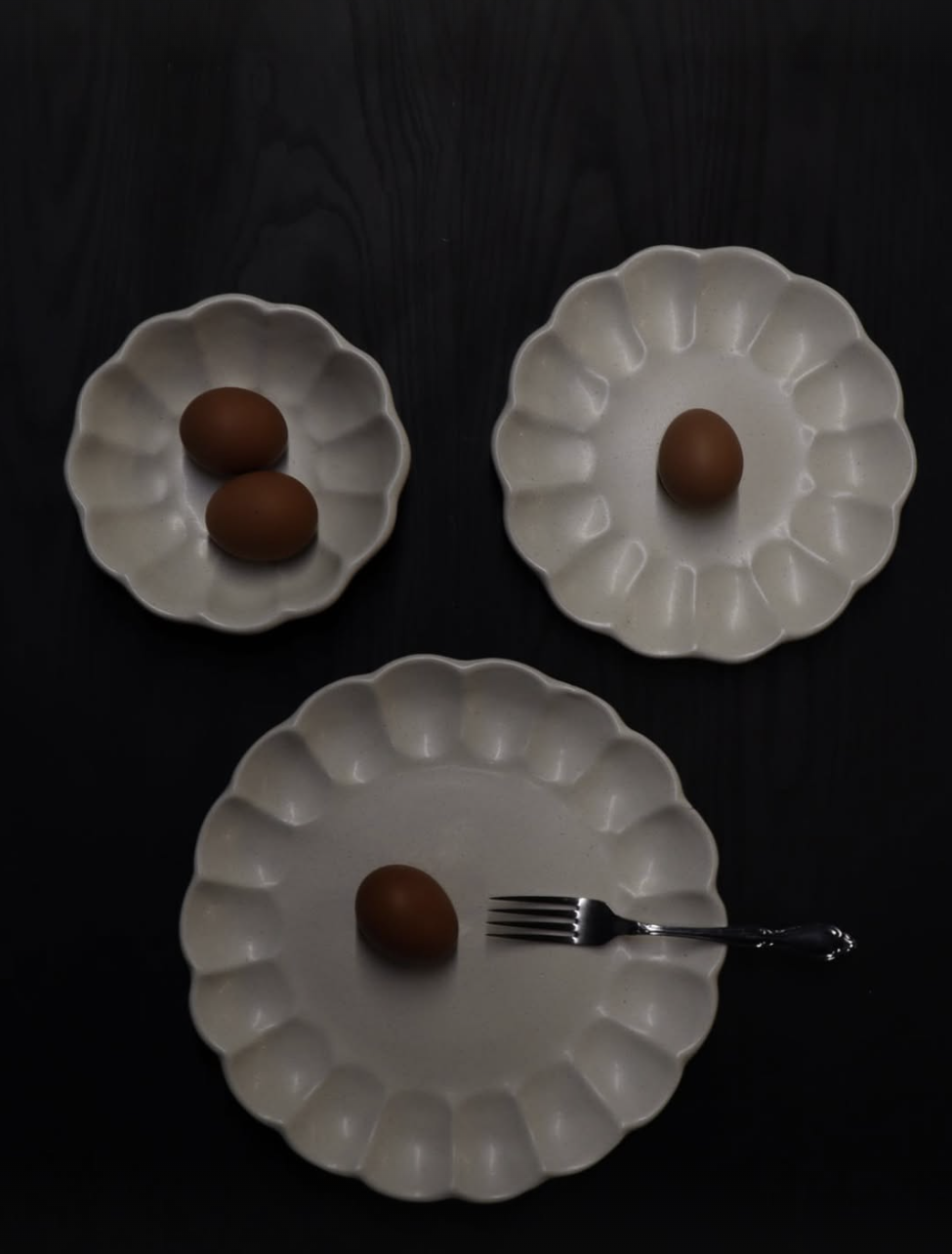 Plato Mediano Amapola Crudo